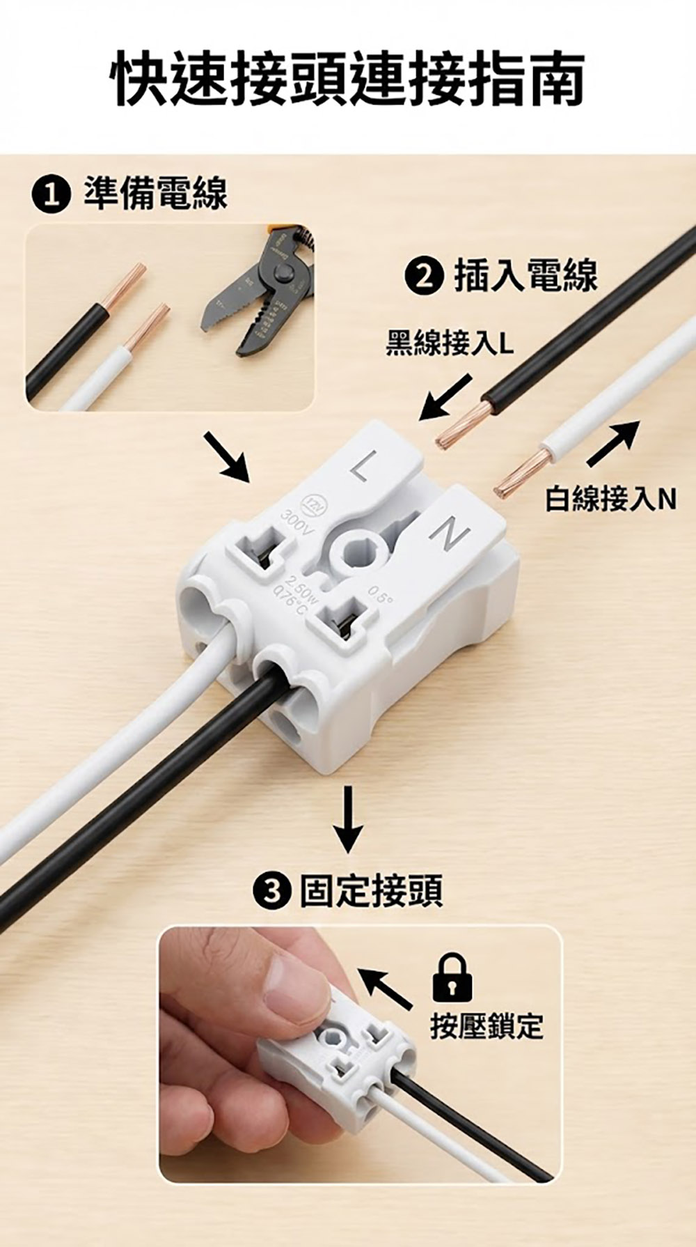 告別絕緣膠帶！教你用「快速接頭」安全接電，省時又美觀