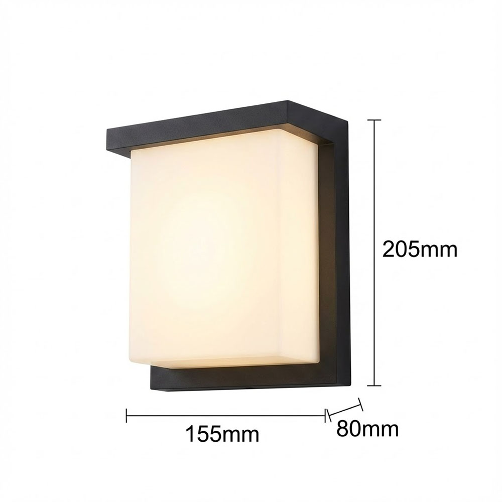 outdoor-wall-light-dimensions-205mm
