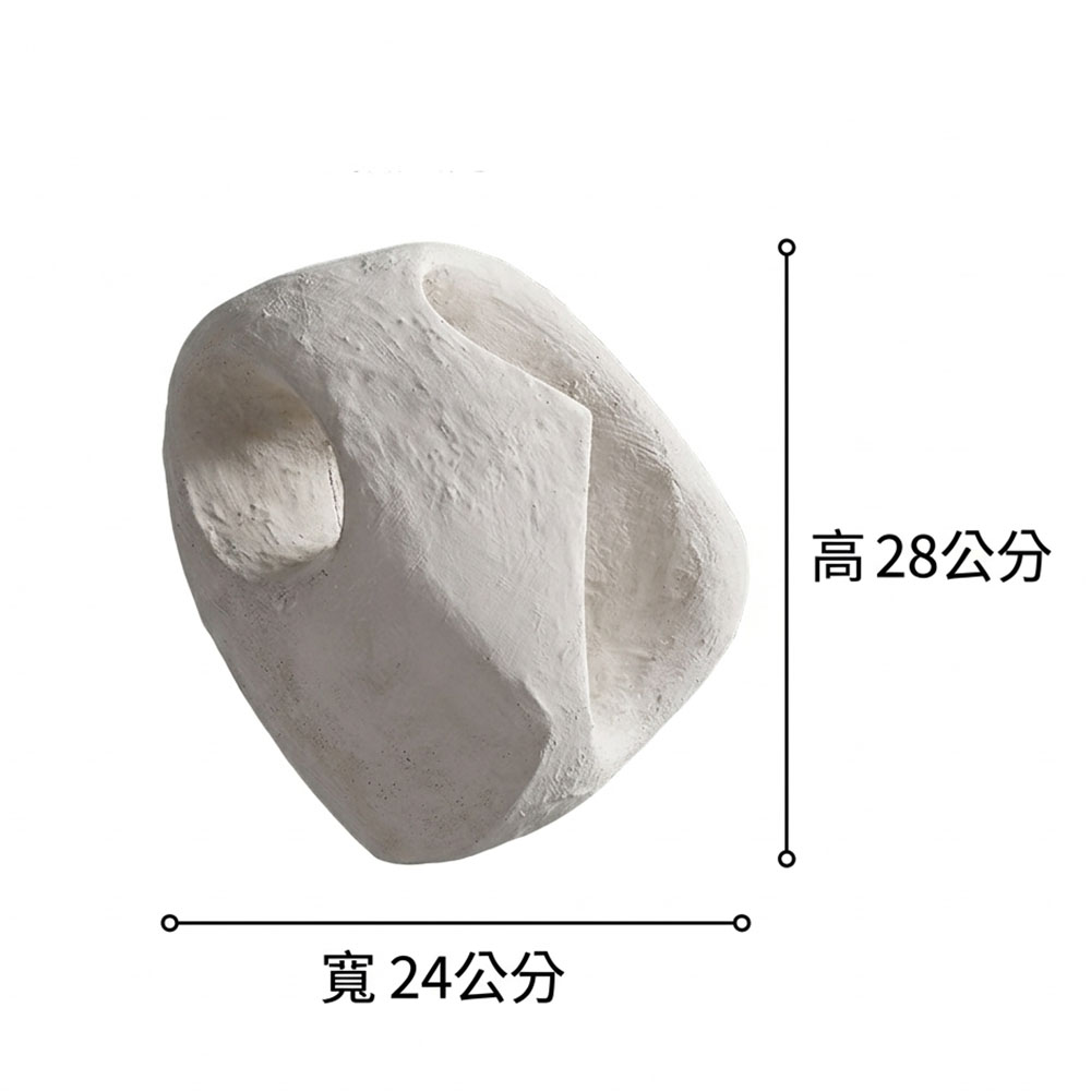 藝術壁燈規格圖,高度28公分,寬度24公分,適合中小型空間牆面裝飾