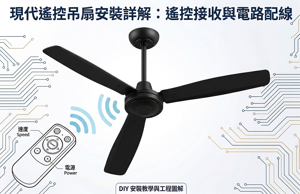 三葉工業扇接線指南：遙控、牆控、壁控配置全解析