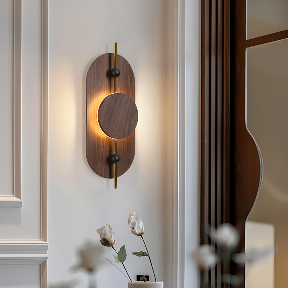 客廳牆面藝術裝飾壁燈-侘寂風居家照明搭配