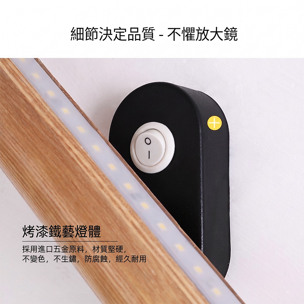 LED床頭壁燈 簡約臥室閱讀燈 帶開關