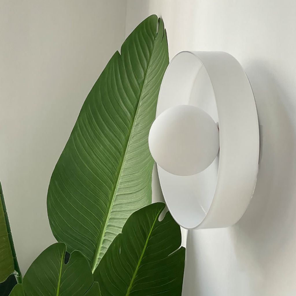 nordic-white-round-wall-sconce-bedroom