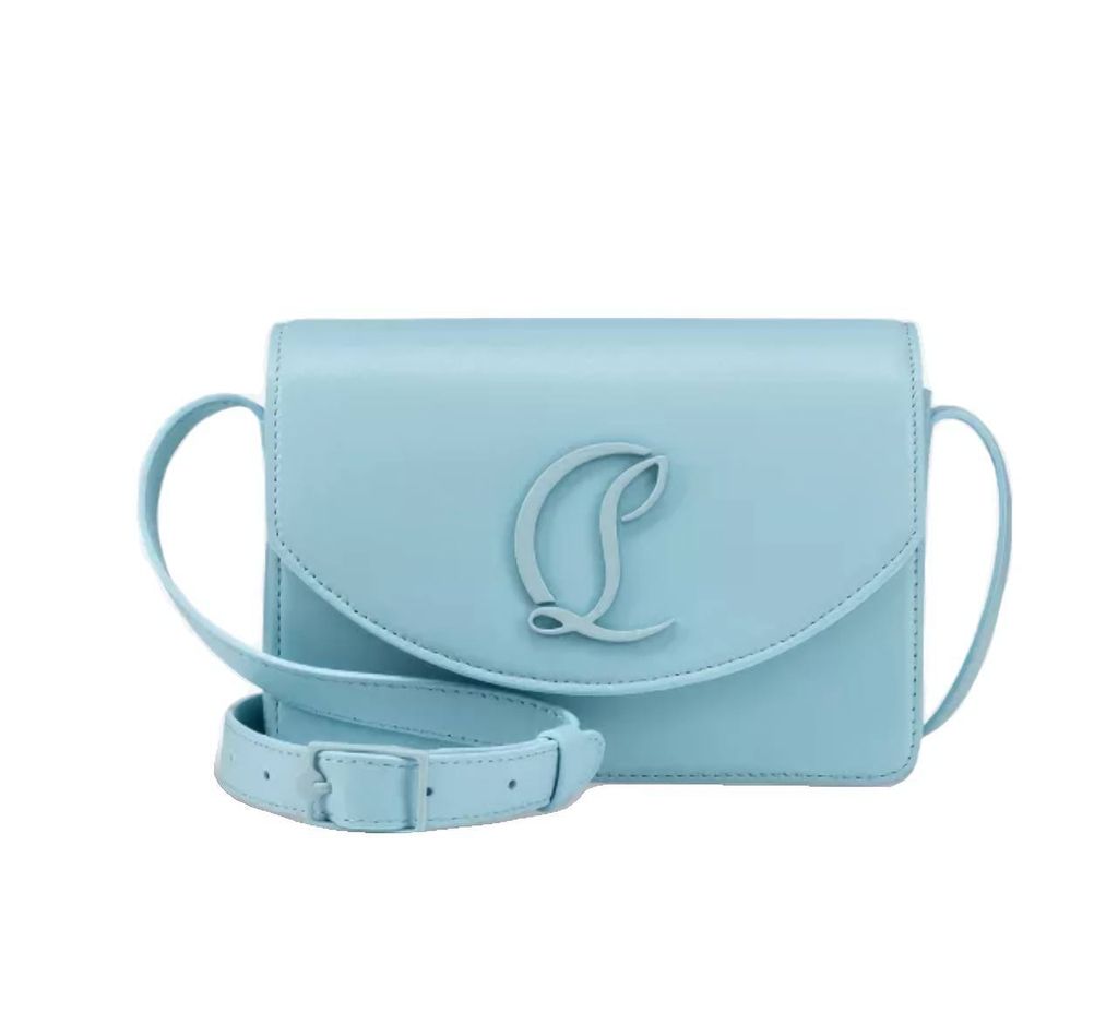 CHRISTIAN LOUBOUTIN*Loubi54 スモール シルク ショルダーバッグ Christian Louboutin Loubi54 Small Leather Crossbody Bag