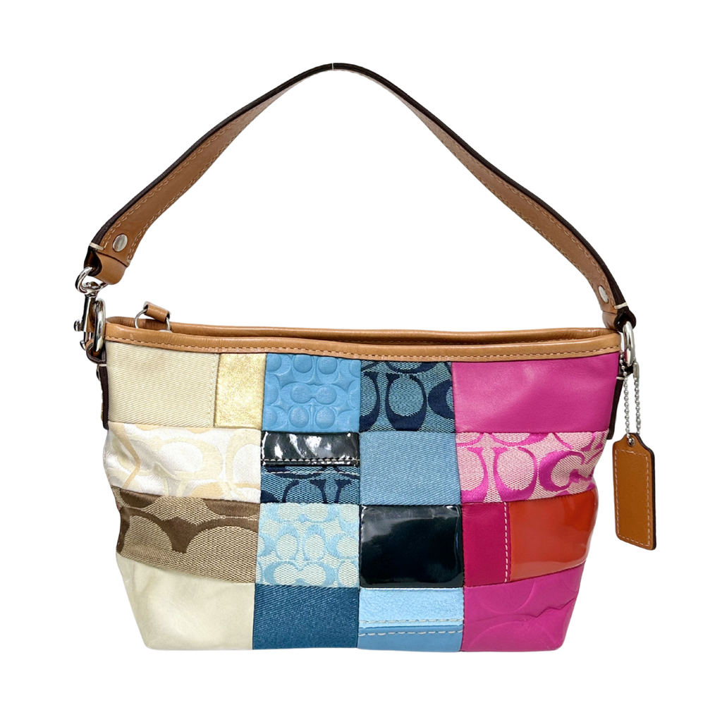 Coach Pink Blue Patchwork Shoulder Bag – Mint Apparels
