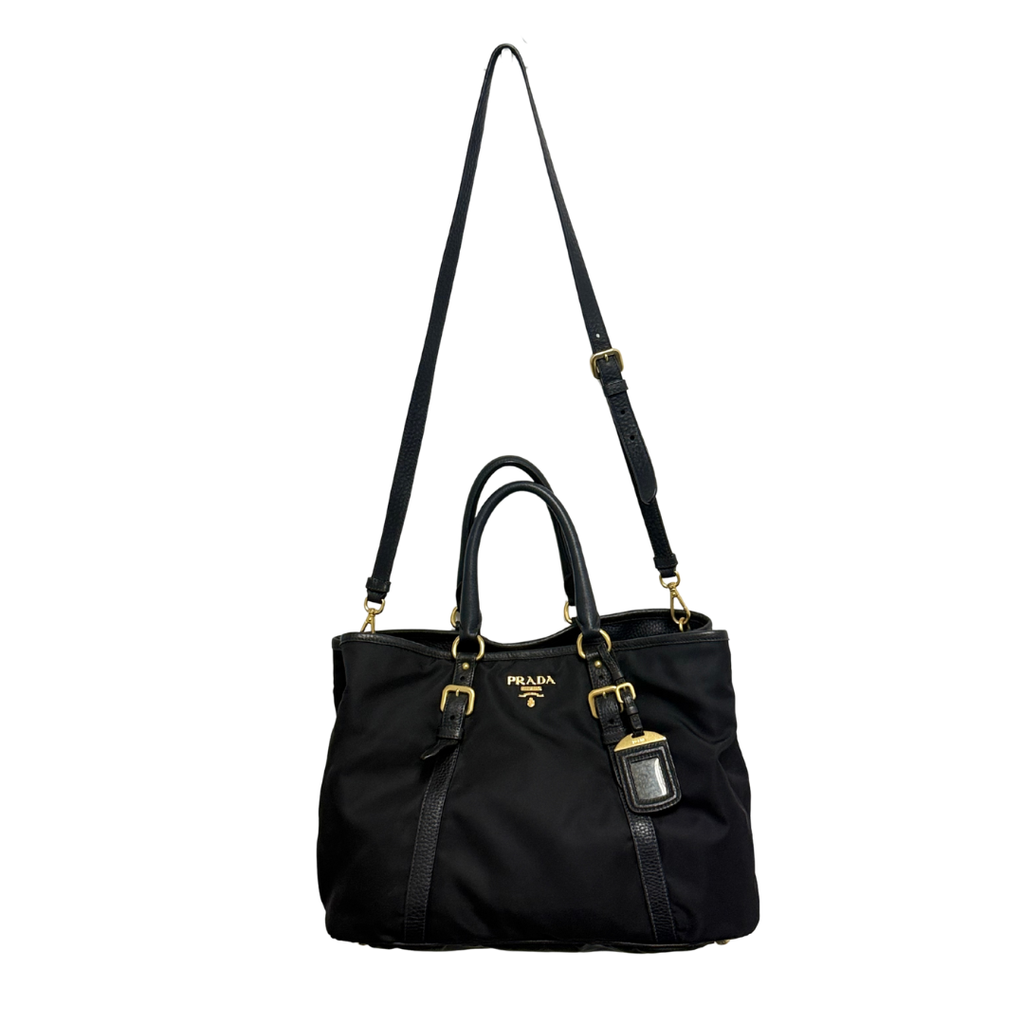 Prada Nylon Satchel Black Handbag – Mint Apparels Prada Nylon Satchel Black Handbag – Mint Apparels
