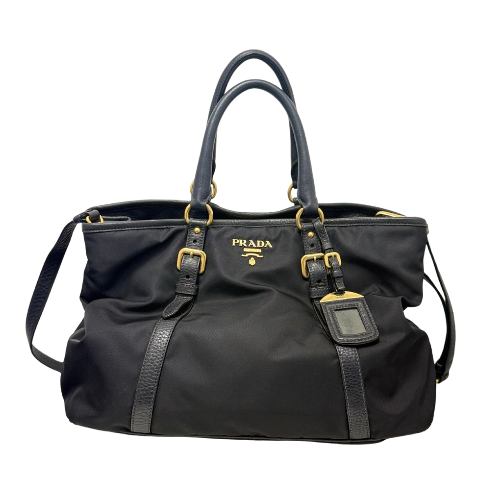 Prada Nylon Satchel Black Handbag – Mint Apparels