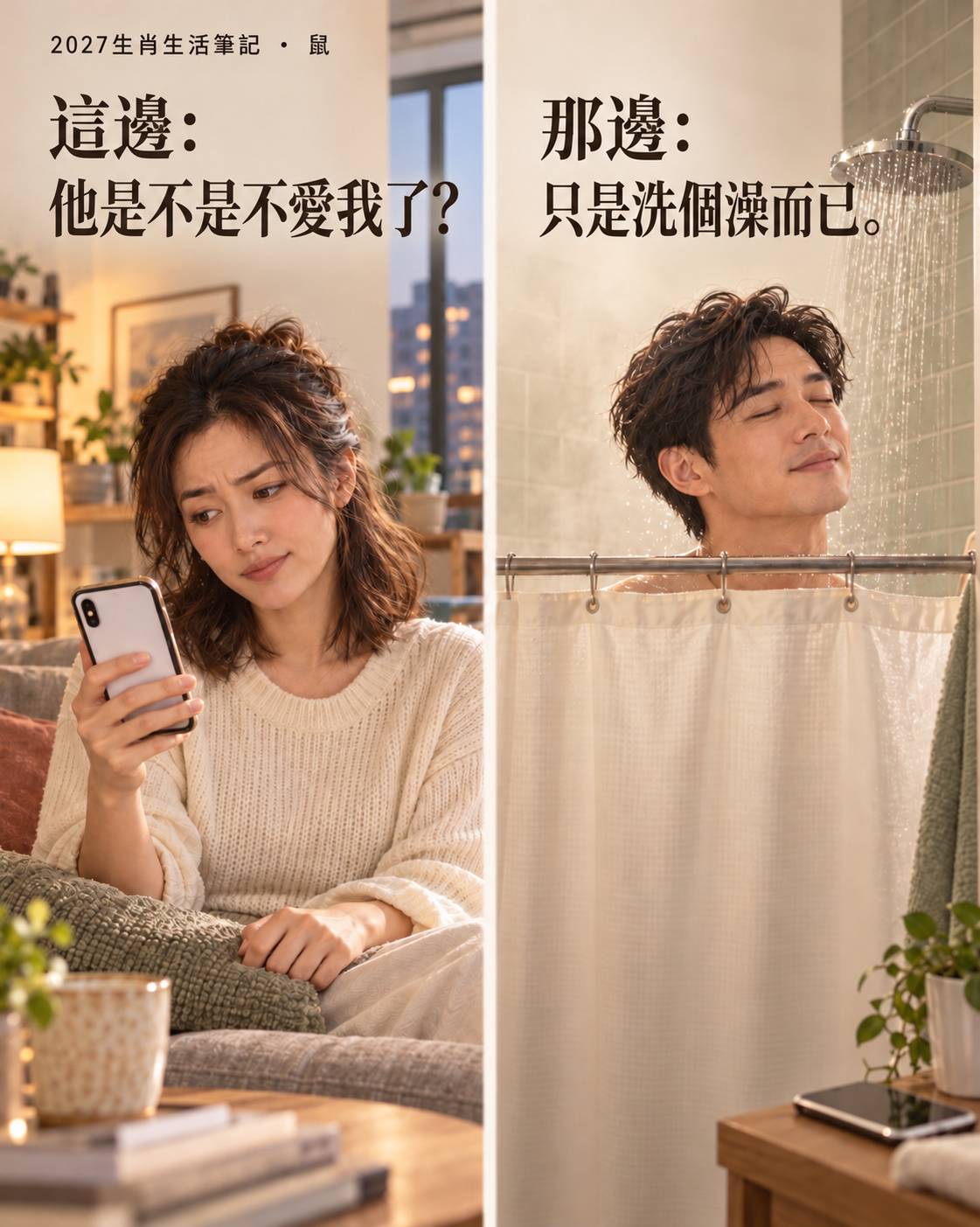 2027屬鼠生活提醒：讓腦補下班，別把明天的煩惱帶上床