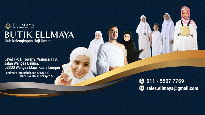 PAKEJ KELENGKAPAN SERENDAH RM300 | Butik Ellmaya -Hub Kelengkapan Haji Umrah & Penjagaan Kulit Halal @ Wangsa 118, Kuala Lumpur