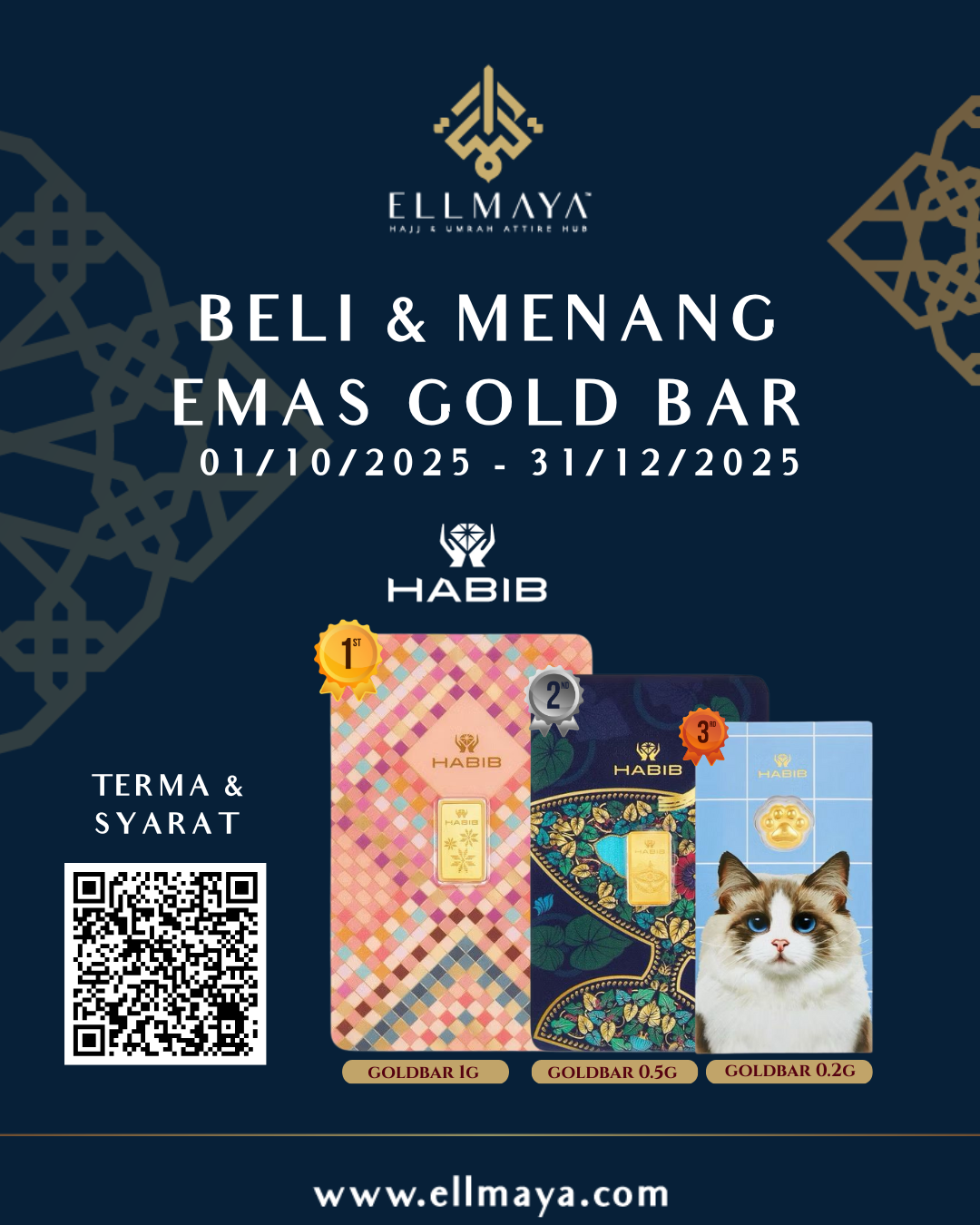 Kempen Beli & Menang Emas Gold Bar Butik Ellmaya