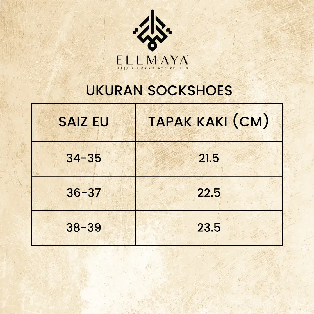 Ukuran Ellmaya Sockshoes Indoor Shoes
