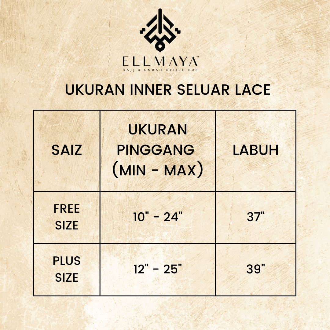 Inner Seluar Lace FS PS