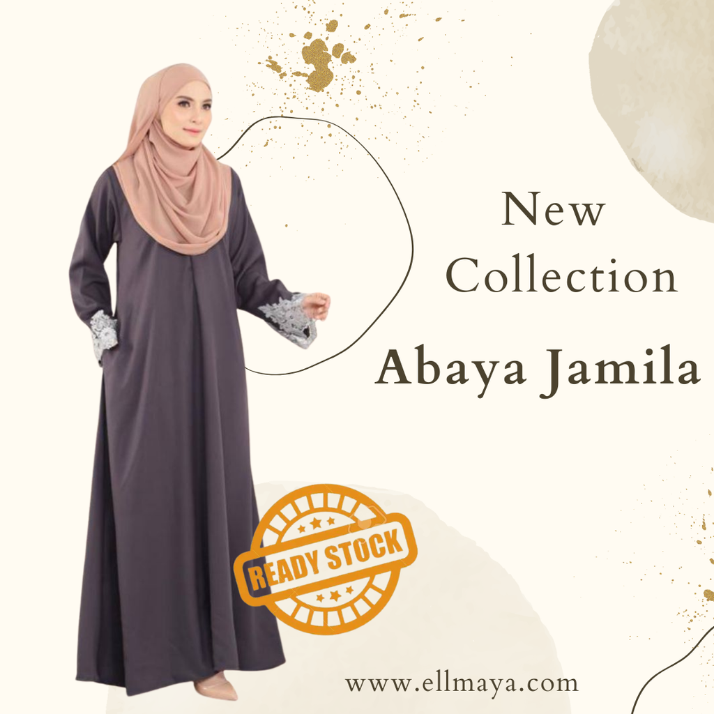 Ellmaya Abaya Umrah Jamila Grey