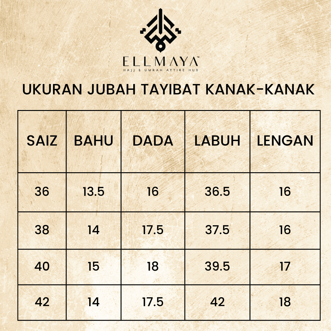 JUBAH TAYIBAT KANAK