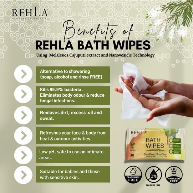 rehla bath wipes benefits