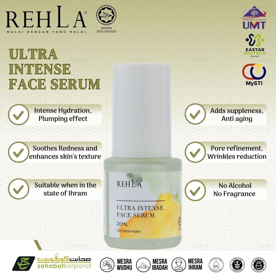 ellmaya rehla skincare mesra ihram face serum 20ml