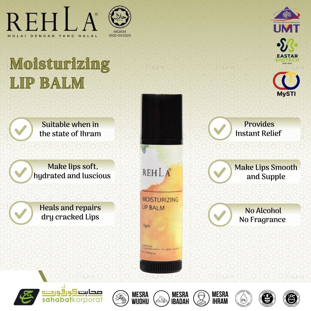 ellmaya rehla bodycare mesra ihram lip balm 5g