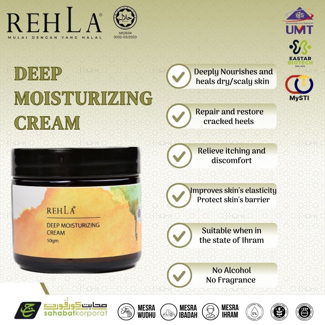 ellmaya rehla bodycare mesra ihram deep moisturizing cream 50g