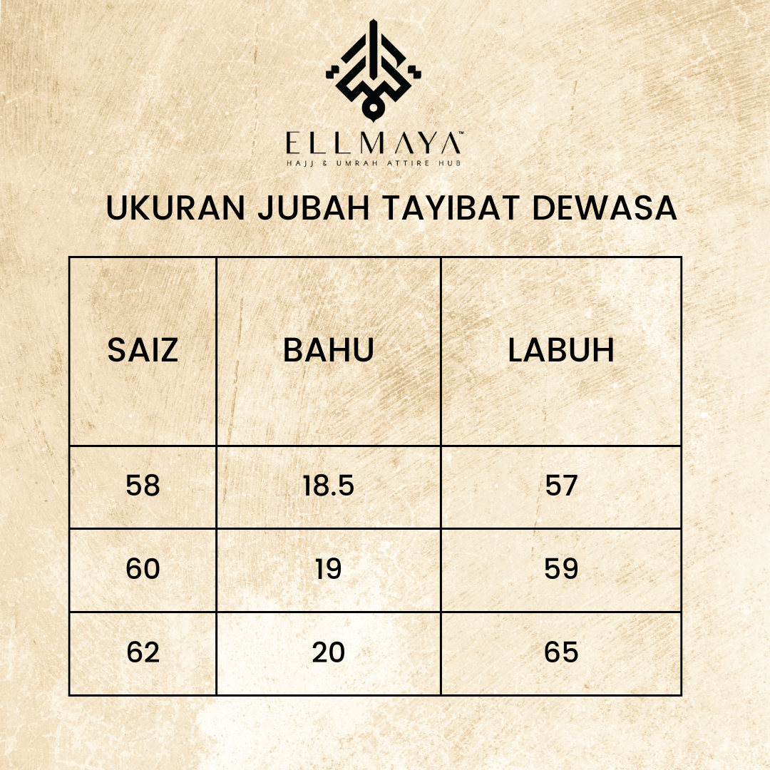JUBAH TAYIBAT DEWASA