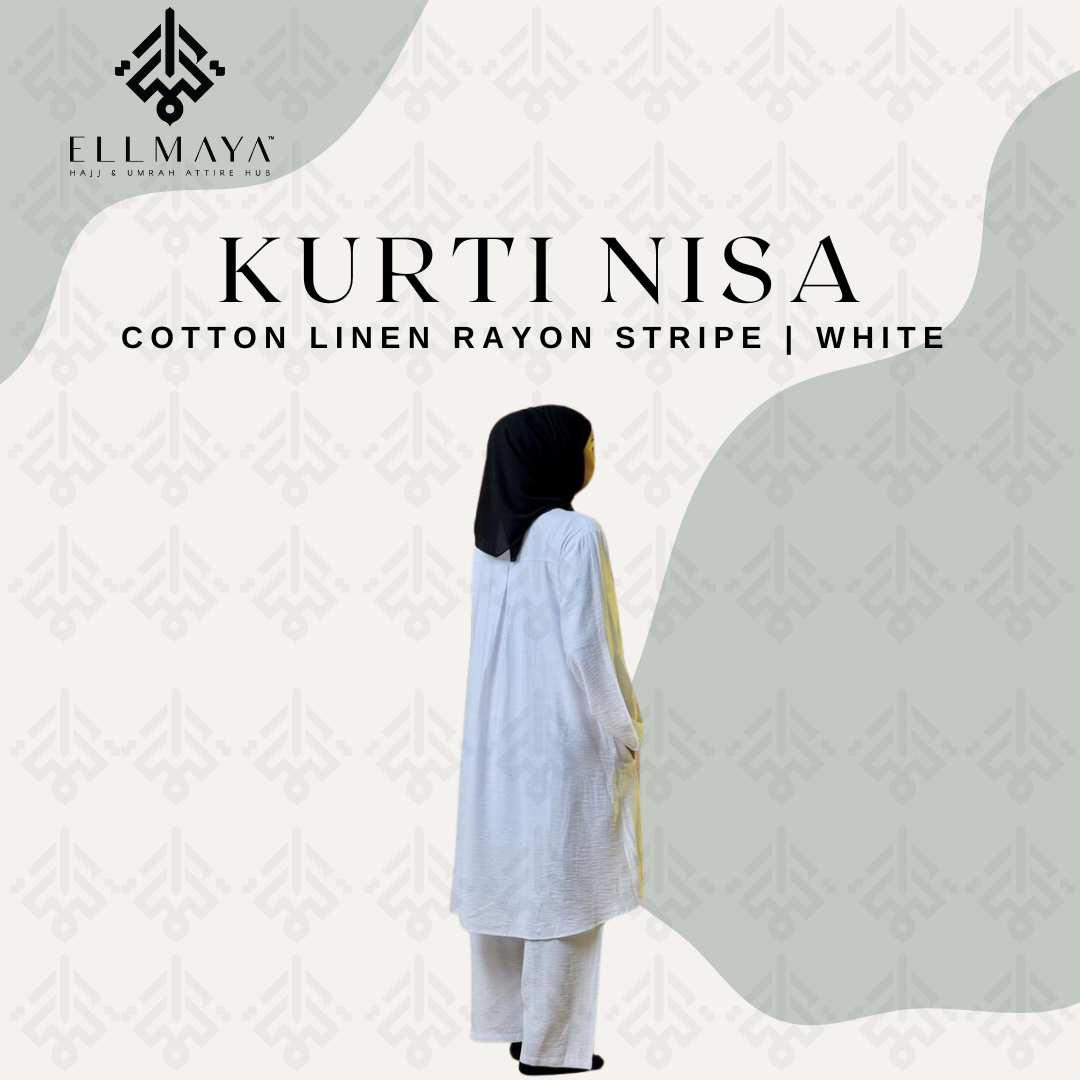 Kurti Nisa in White