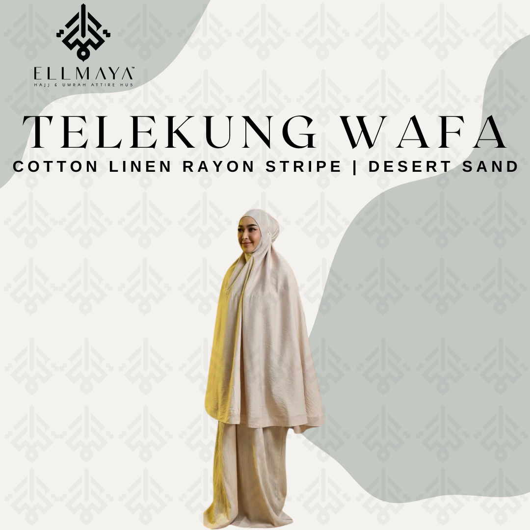 Telekung Wafa in Desert Sand