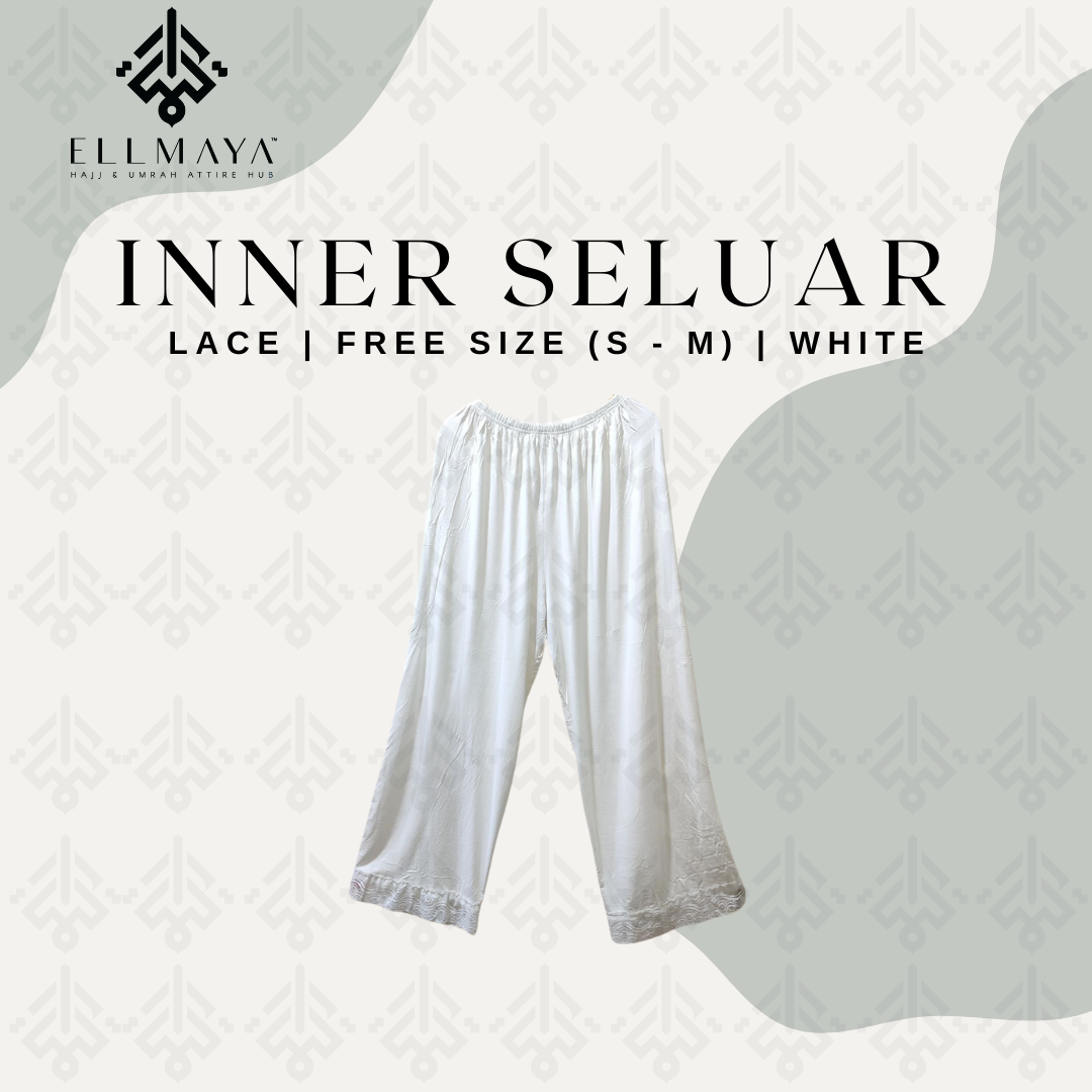 Inner Seluar Lace in White