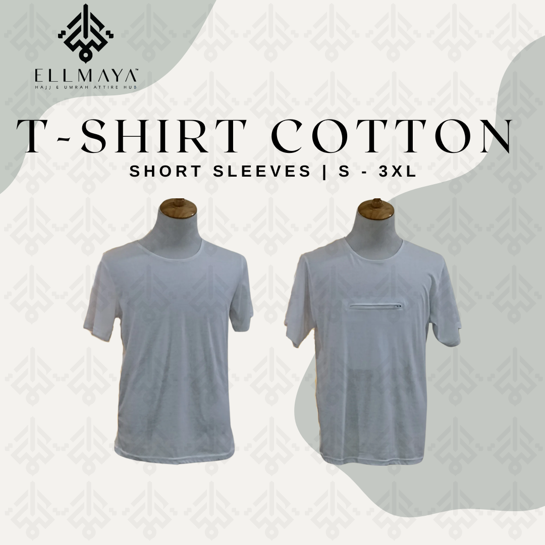T-shirt Cotton Short Sleeves Zip & Non Zip