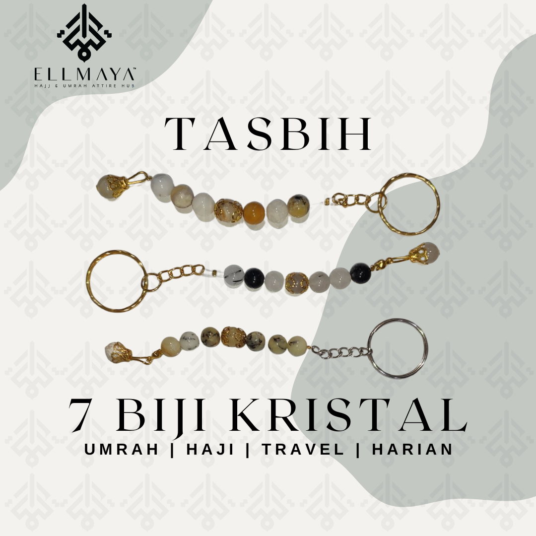 Tasbih 7 Biji Kristal