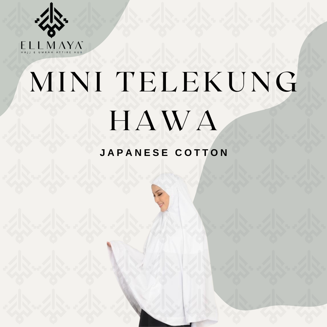 Mini Telekung Hawa in White