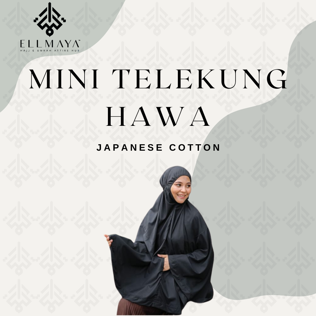 Mini Telekung Hawa in Black