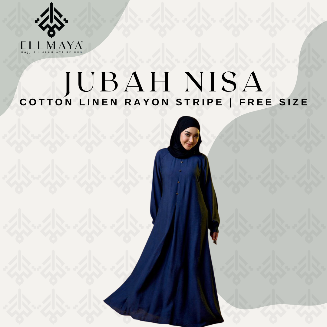 Jubah Nisa in Dark Blue