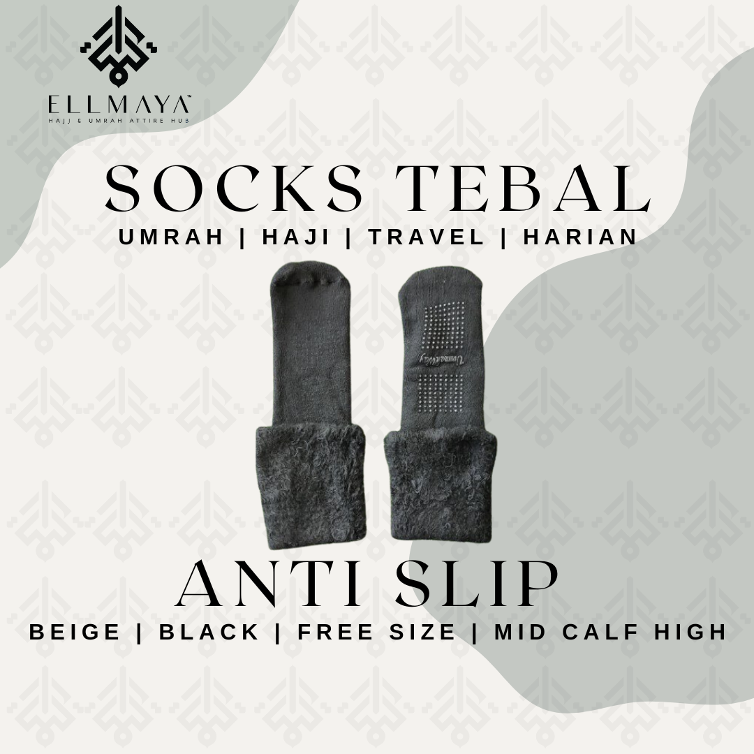Socks Tebal Anti Slip in Black