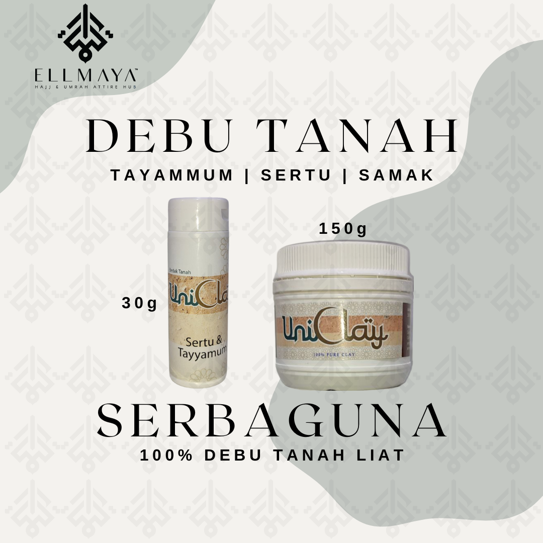 UniClay Debu Tayamum Tanah Serbaguna 30g & 150g