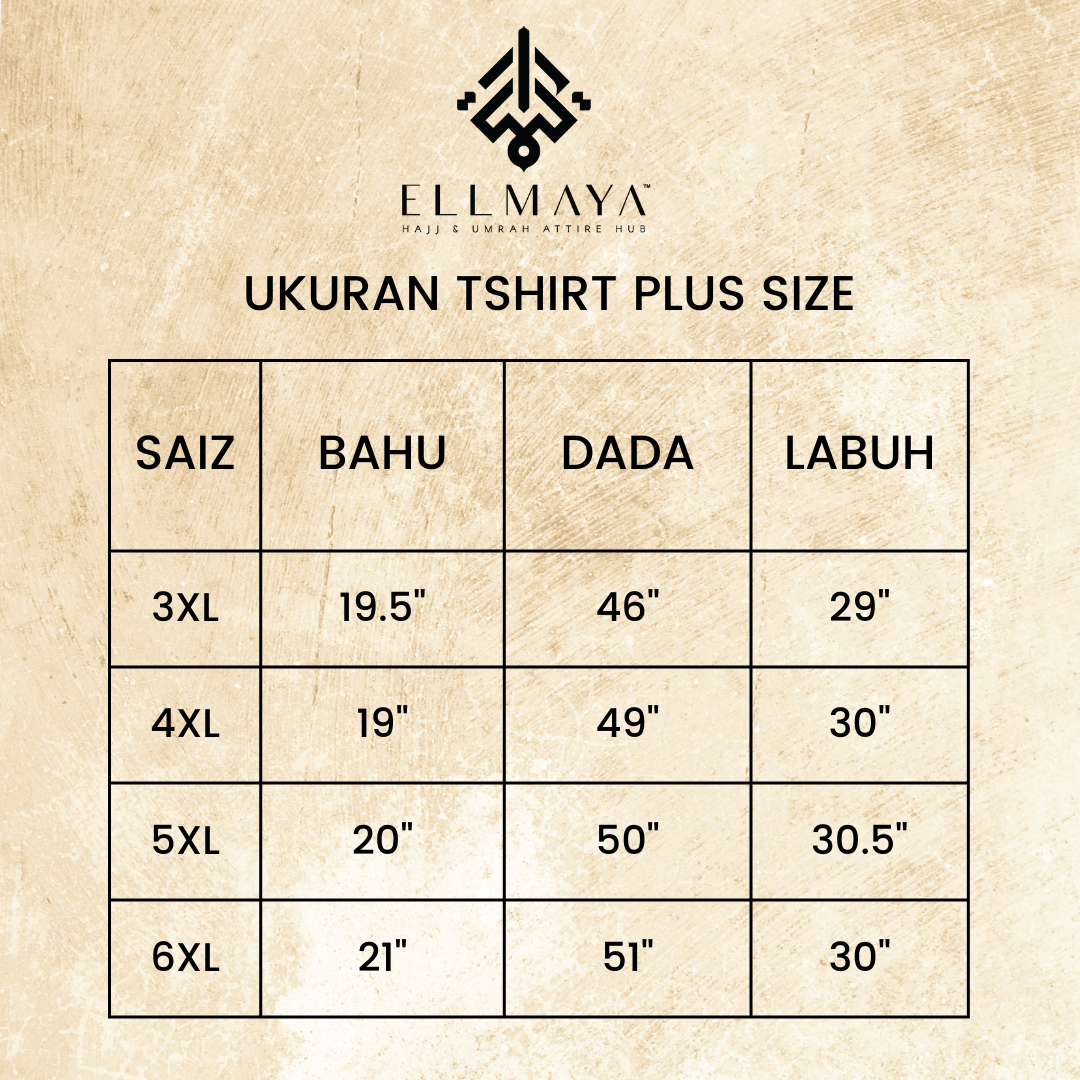 ELLMAYA: T-shirt Cotton Short Sleeves Zip White 3XL 4XL 5XL 6XL Plus Size T-shirt Umrah Haji Harian