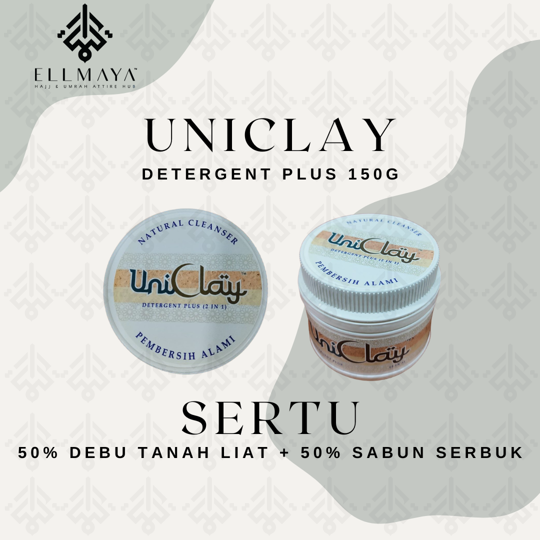 ELLMAYA: UniClay Sertu Wash 350g & Detergent Plus 150g UniClay Sertu Liquid Sertu Serbuk Debu Detergent