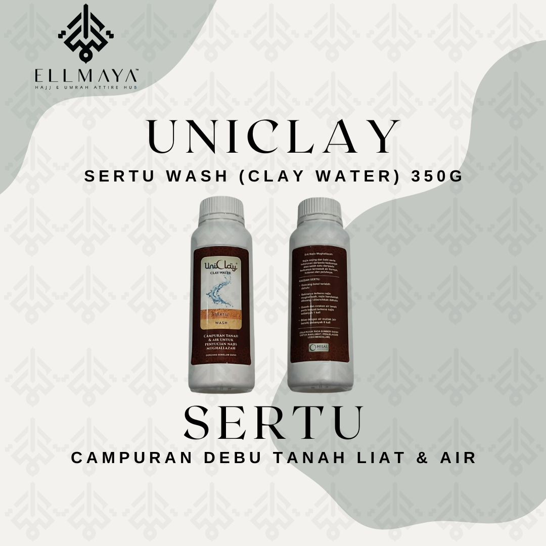 ELLMAYA: UniClay Sertu Wash 350g & Detergent Plus 150g UniClay Sertu Liquid Sertu Serbuk Debu Detergent