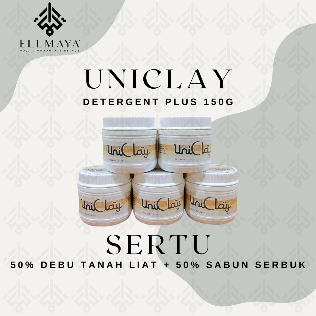 ELLMAYA: UniClay Sertu Wash 350g & Detergent Plus 150g UniClay Sertu Liquid Sertu Serbuk Debu Detergent