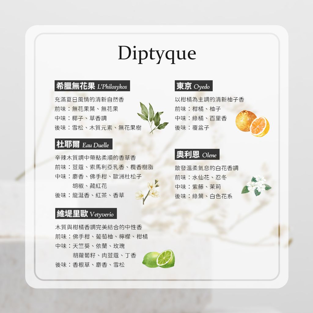 Diptyque-淡香水 50／100ml-2