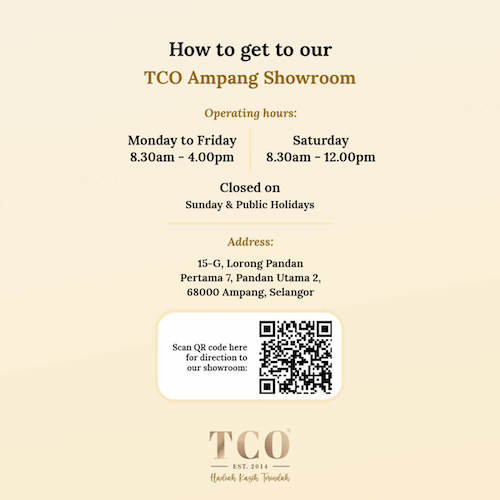 Direction to Telekung TCO Ampang Showroom