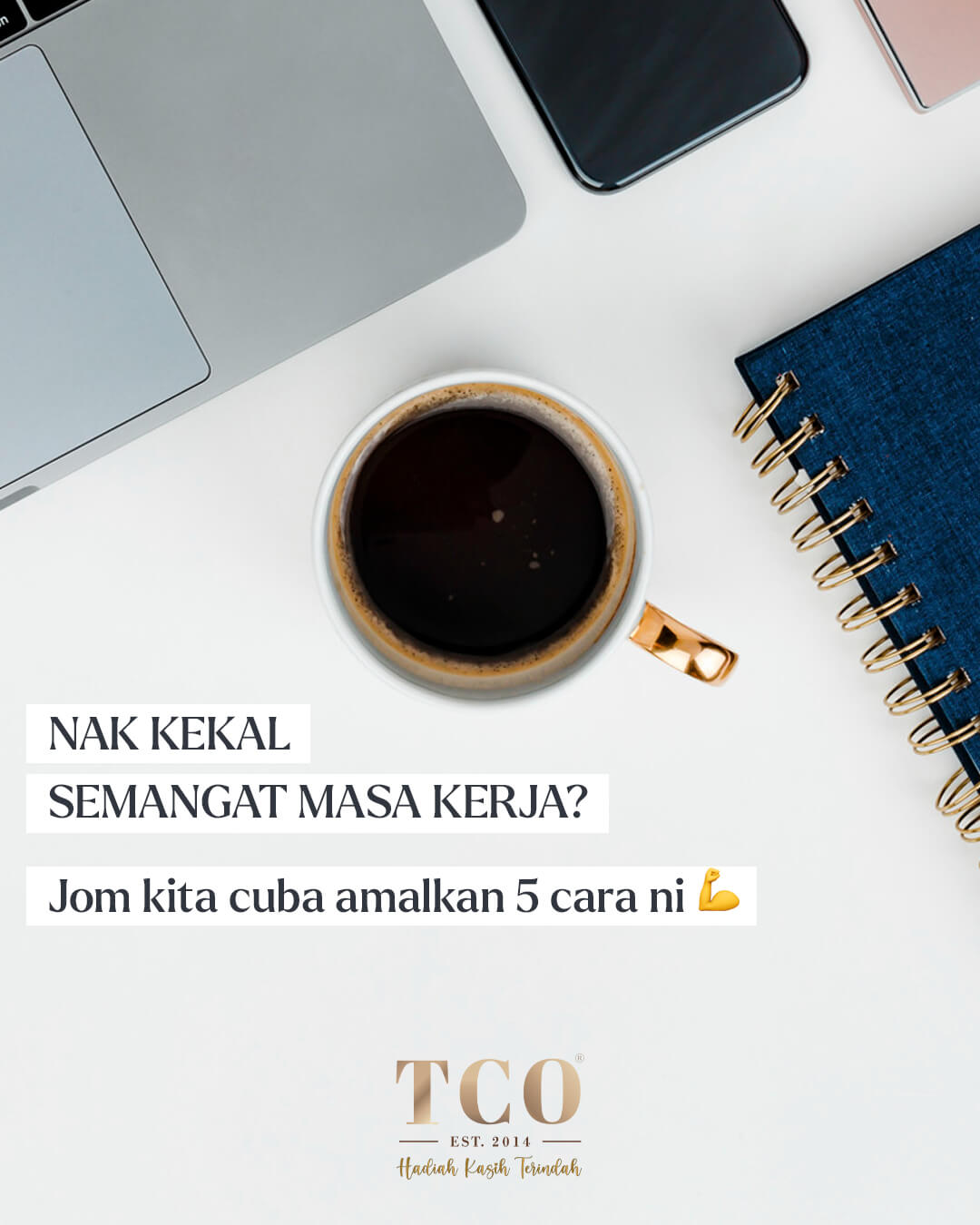 Tips Kekal Semangat Bekerja Page 1 by TCO - IG Post Portrait