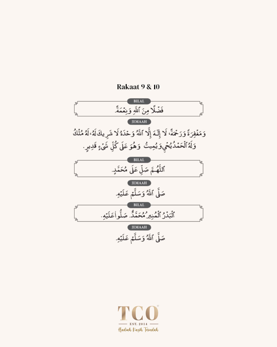 Bacaan Solat Tarawih Page 8 by TCO - IG Post Portrait