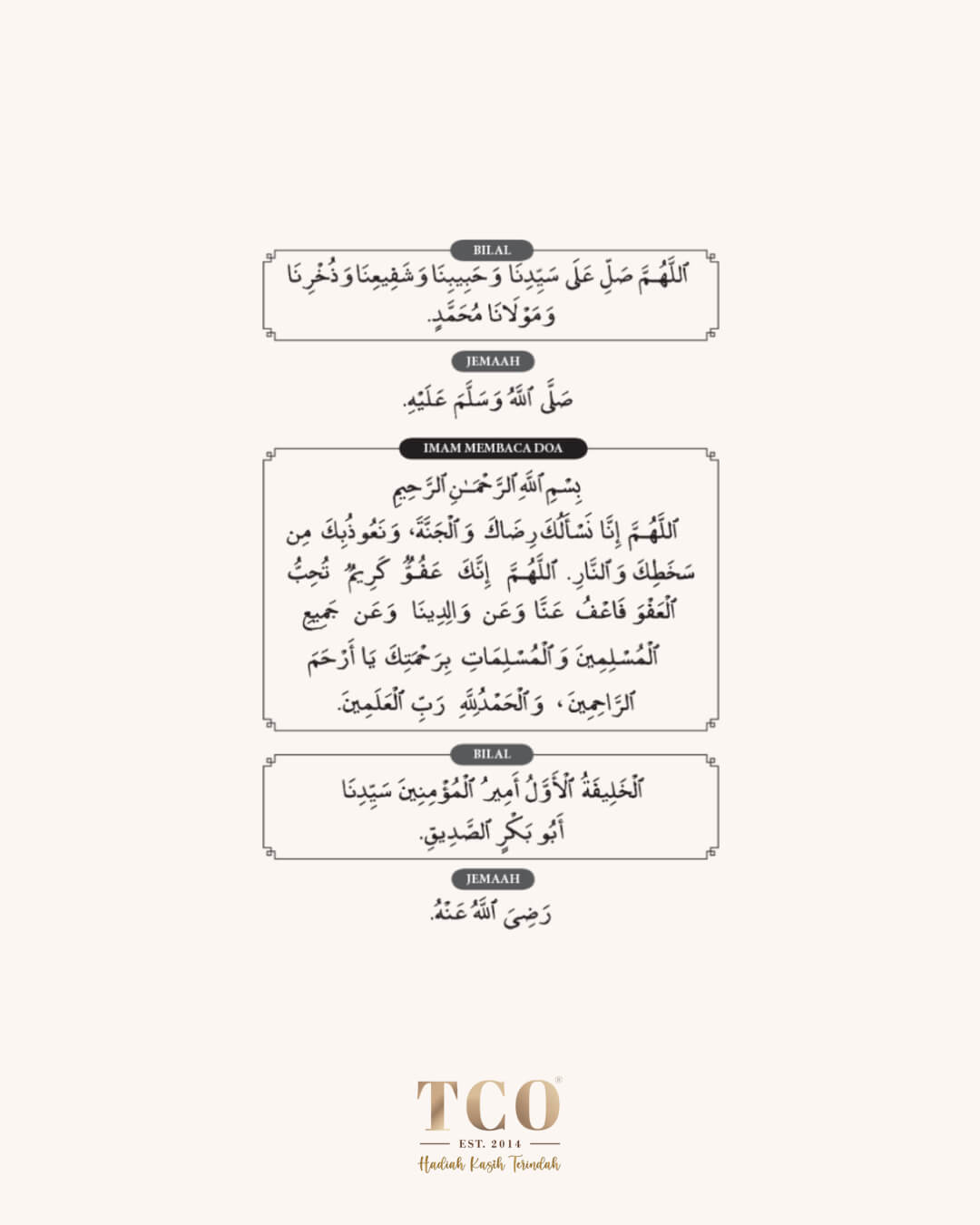 Bacaan Solat Tarawih Page 10 by TCO - IG Post Portrait