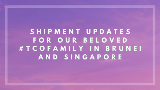 Temporary suspension of orders from Brunei and Singapore