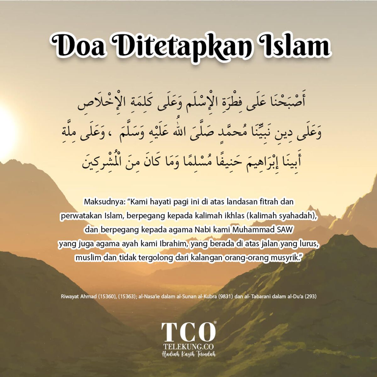 Doa Ditetapkan Islam