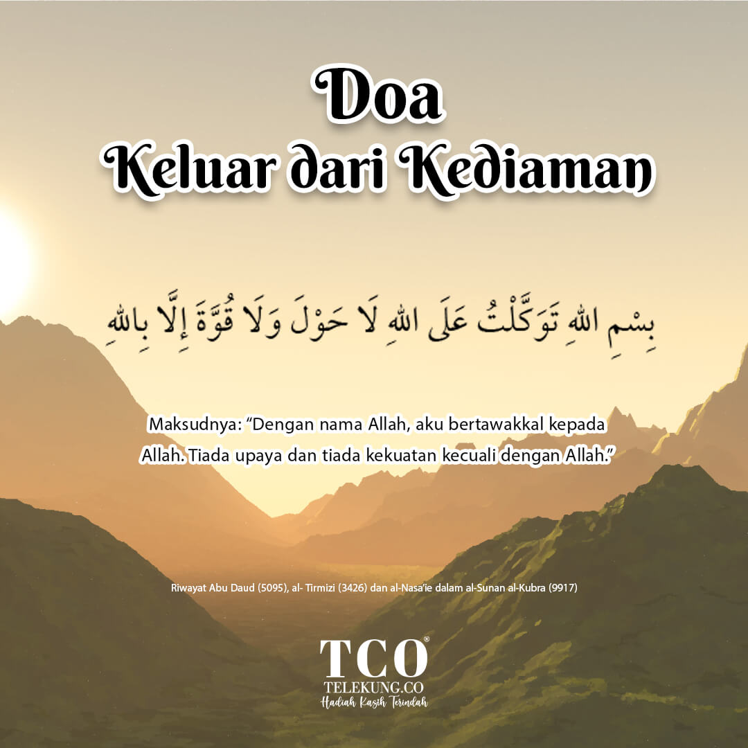 Doa Keluar dari Kediaman