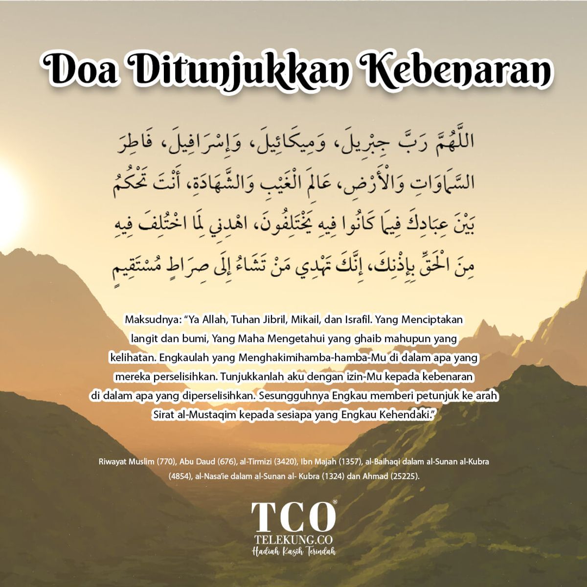 Doa Ditunjukkan Kebenaran