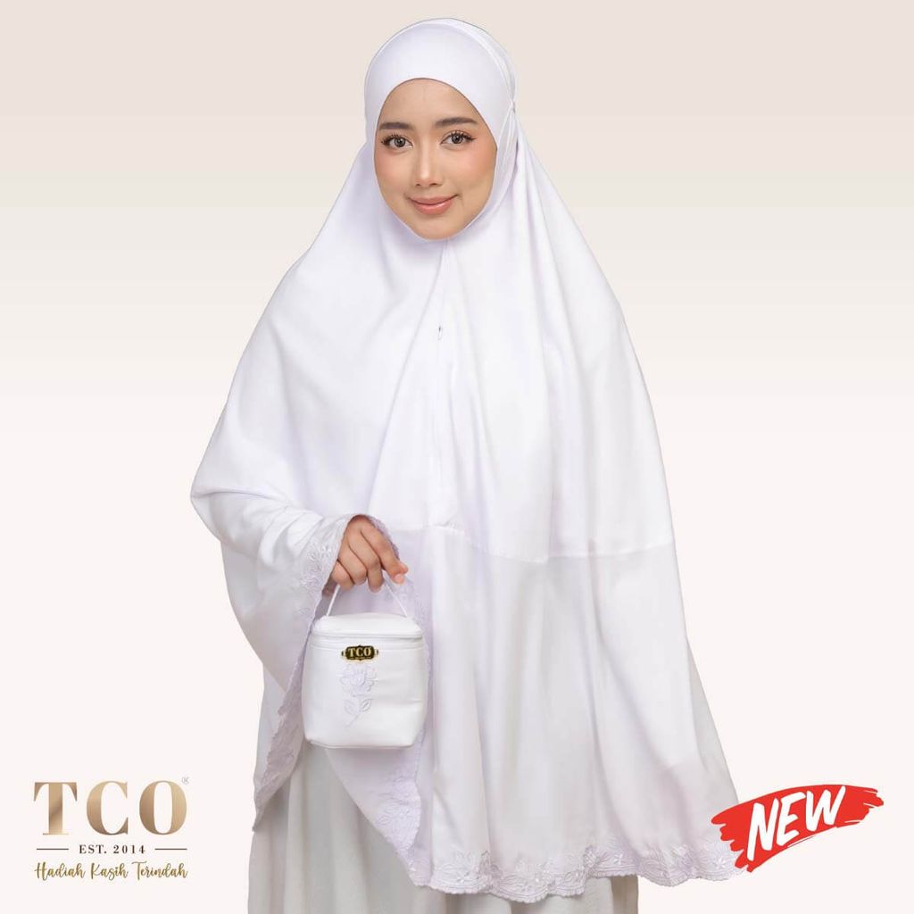 01_Telekung TCO Nawa Mini Telekung White New
