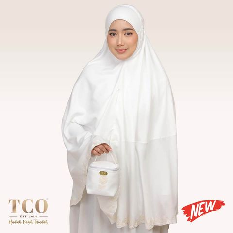 01_Telekung TCO Nawa Mini Telekung Off White New
