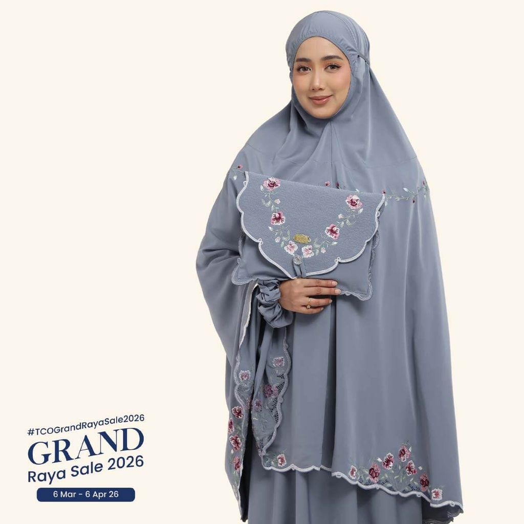 05_Telekung TCO Mekar Luxe Icy Gray