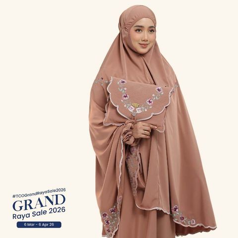 07_Telekung TCO Mekar Luxe Burnt Brick